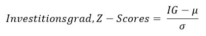 Berechnungsformel - Anlegerpositionierung Z-Score