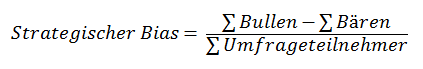 sentix Strategischer Bias - Berechnungsformel