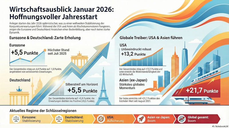 sentix Konjunkturindex Januar 2026 Infografik